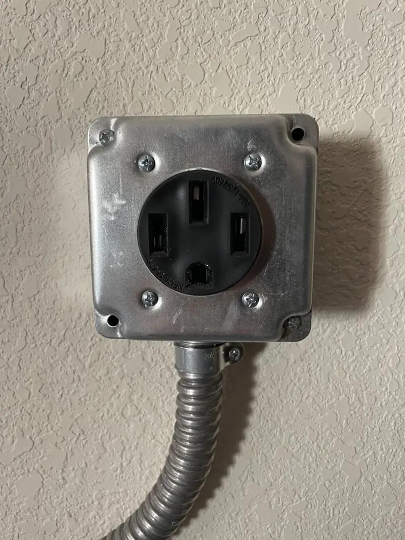 NEMA 14-50 outlet installed for Electrical Panel Upgrade in Mill Valley